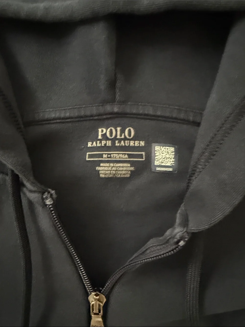 Polo by Ralph Lauren Black Zip Hoodie